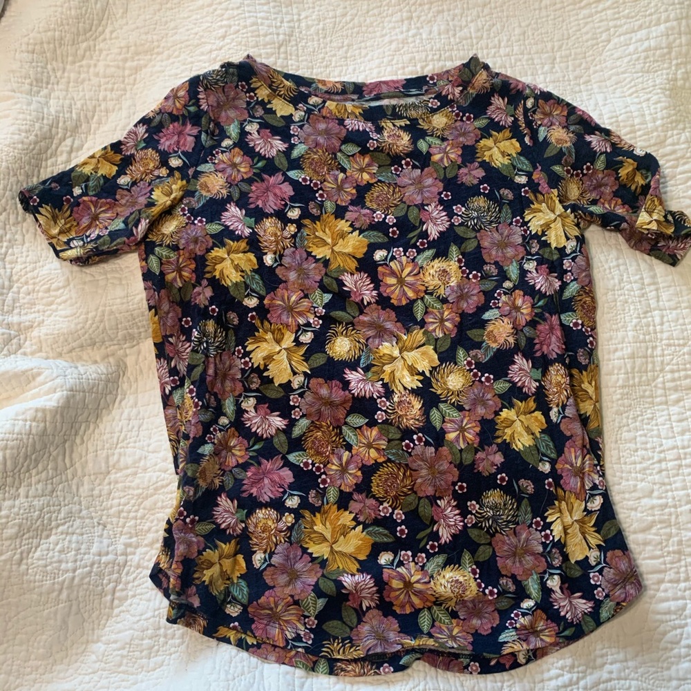 Loft Floral Short Sleeved Shirt